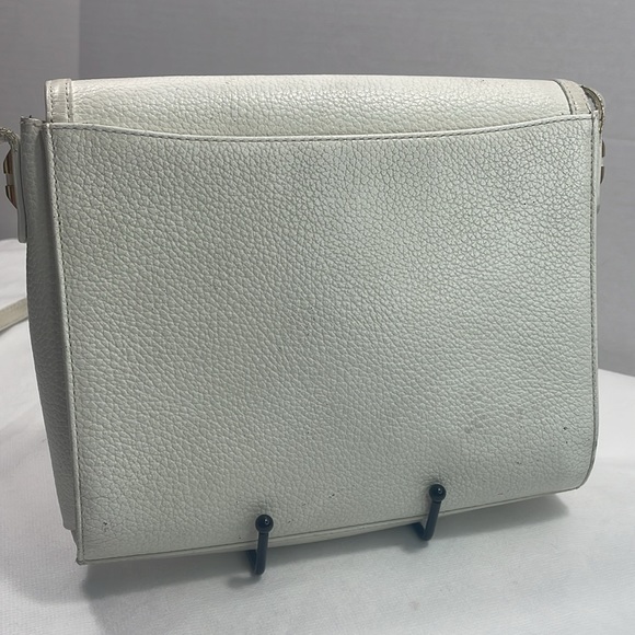 Authentic BURBERRY vintage off-white leather Crossbody bag with COA - Picture 5 of 11